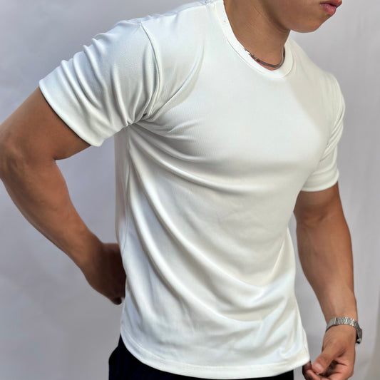 Ribbed Sleeveless T-Shirt