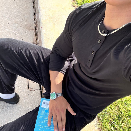 Long sleeves Henley shirt